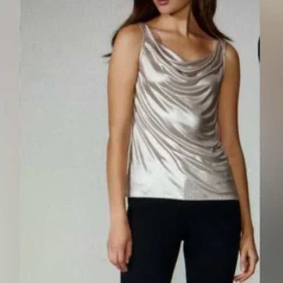 BAILEY 44 Metallic Gold Sleeveless Top - New W/O original tag - Picture 2 of 6